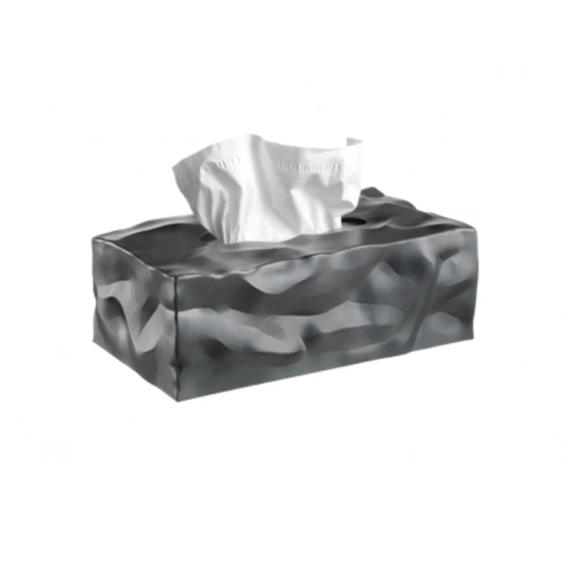 Creative Pleated Tissue Box Paper Extraction Box No Base Art Style Modern