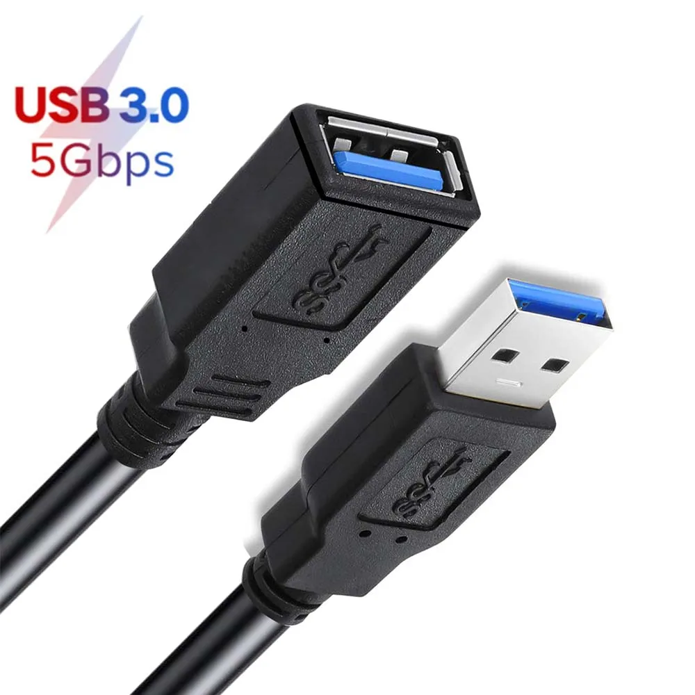 USB 3.0 Extension Cable 5M/3M/1.5M/0.5M/0.3M Super speed USB 3.0 Extension Cord USB 3.0 Male to Female Cable for Windows Macs PC