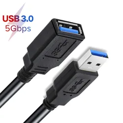 USB 3.0 Extension Cable 5M/3M/1.5M/0.5M/0.3M Super speed USB 3.0 Extension Cord USB 3.0 Male to Female Cable for Windows Macs PC