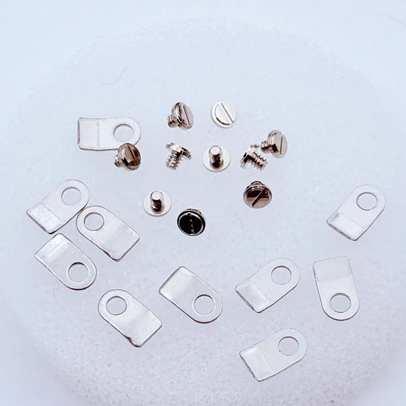 Accesorios para reloj, placa de fijación, tornillo de fijación, juego de 10 con movimiento 2836 2824 2834 2846