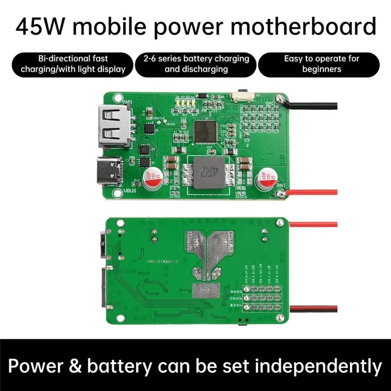 High Quality-Lithium Battery Protection Board Two Way Fast Charging Module For Mobile Power Bank