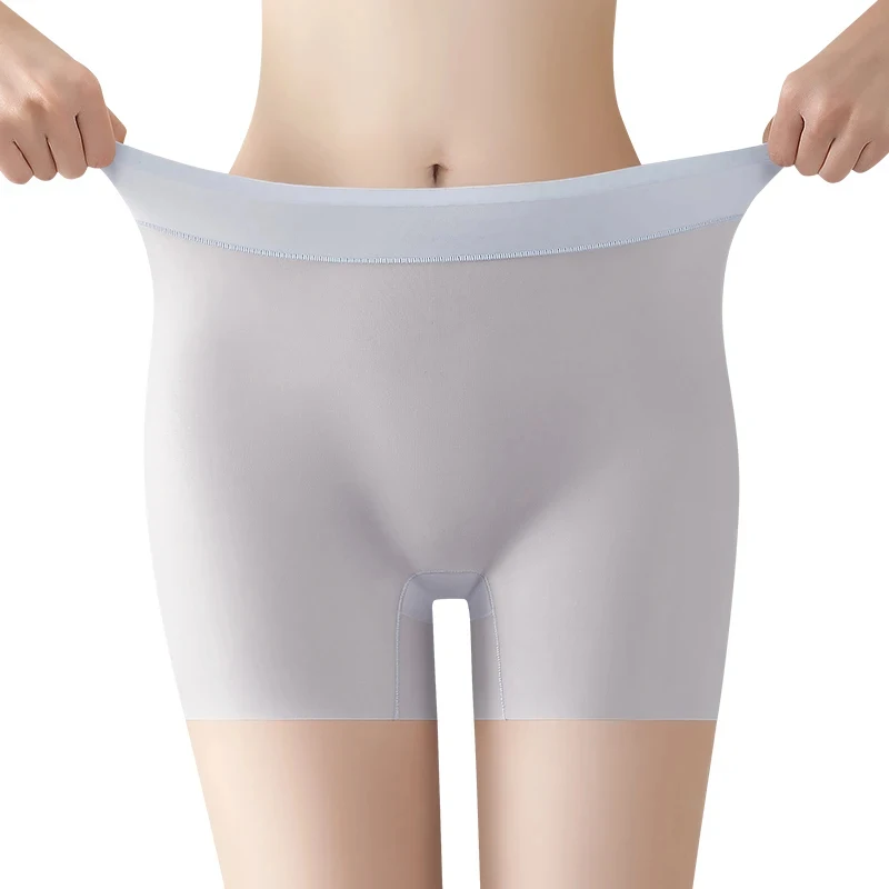 Plus Size Shorts Fashion Ice Silk Sports Women Micro Underwear Safety Short Pants Women Seamless Panties Shorts Under the Skirt