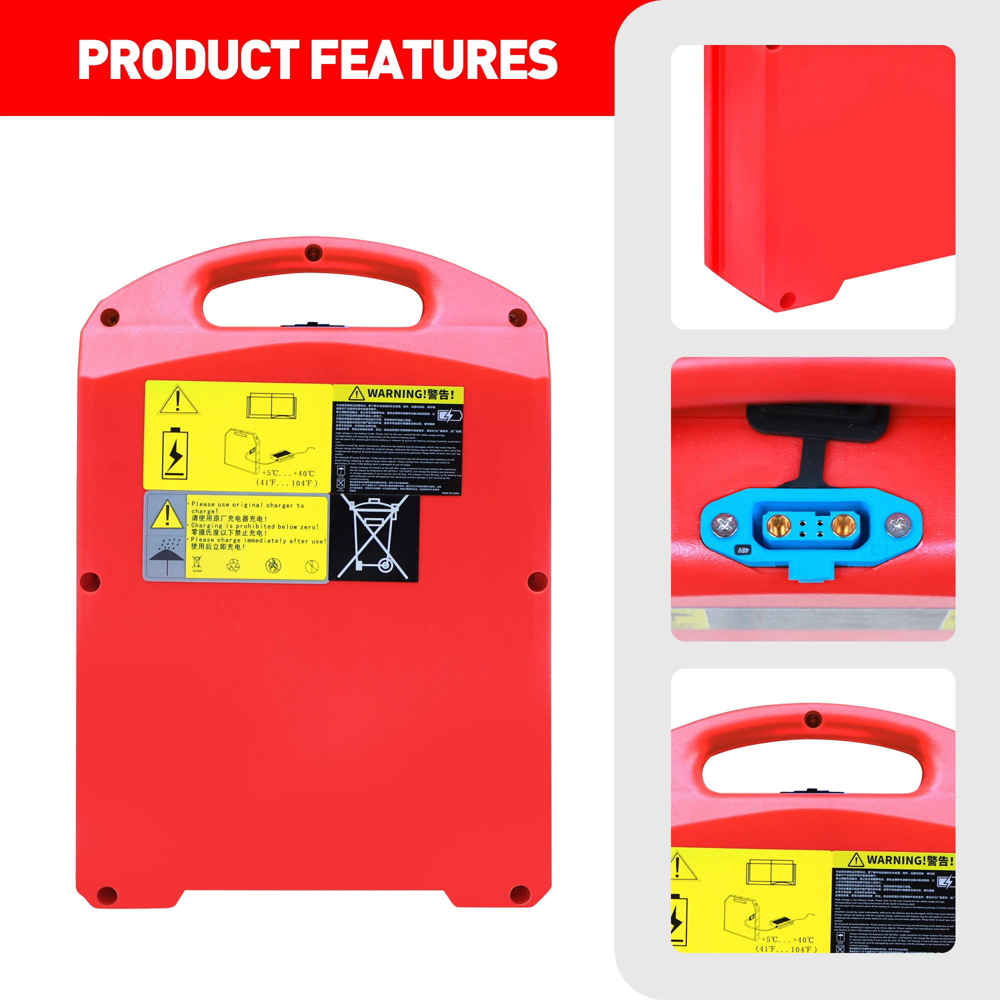 

Forklift Electric Pallet Jack Battery, 48V 20Ah LiFePO4 Lithium Battery for HELI DC20, CBD18J-LI3, CBD20J-LI3