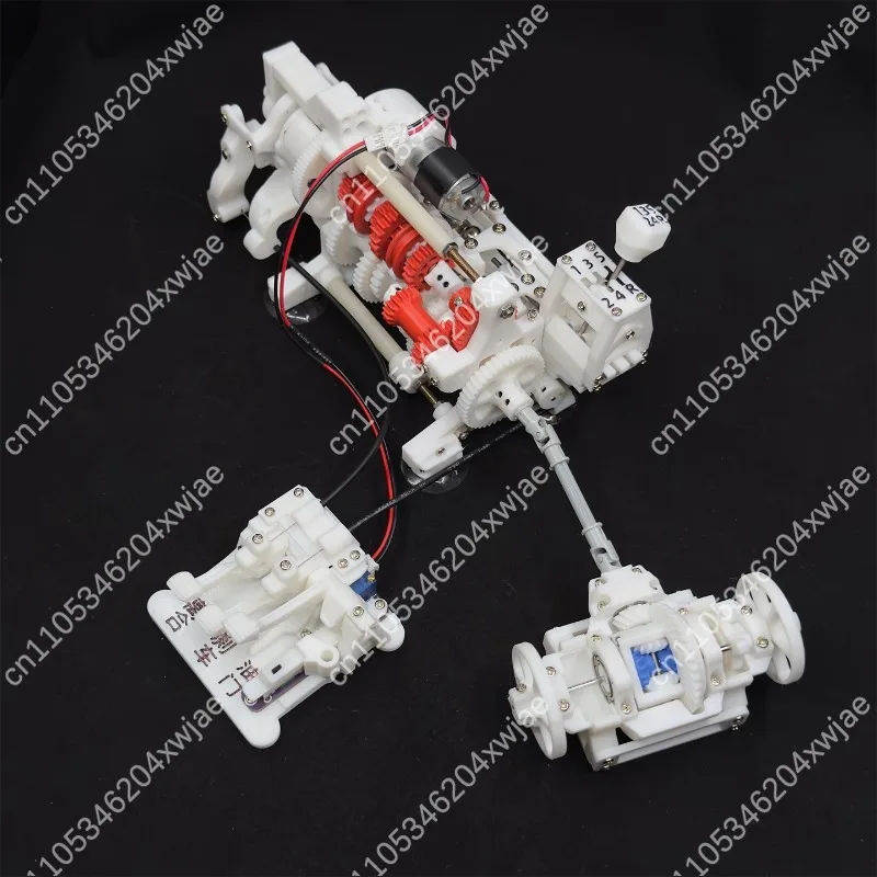 5 Speed Manual Transmission Dynamic Model With Reverse Gear Selector 3D Printed Car Gearbox Teaching Demonstration Display Model