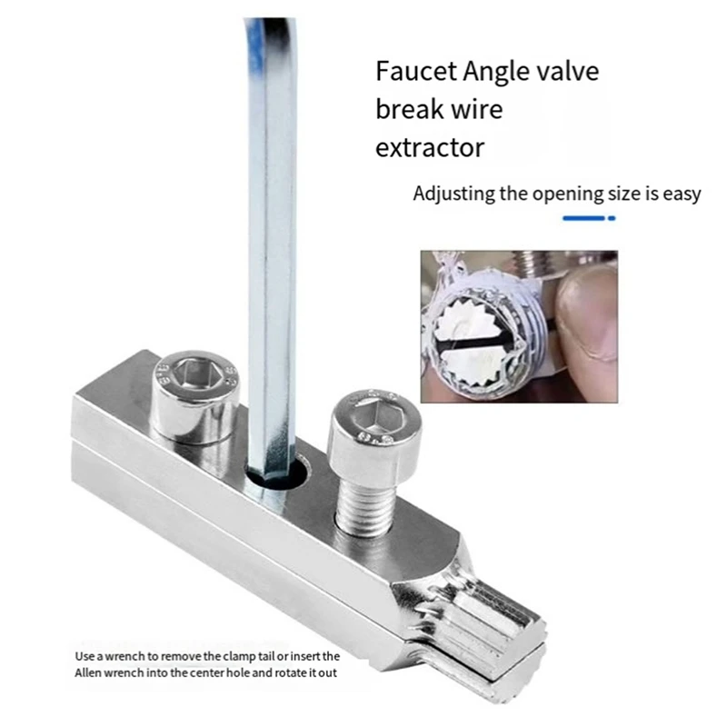 Faucet Angle Valve Broken Wire Extractor Tap Reverse Wire Water Pipe Broken Pipe-Head Screw Extraction Tool