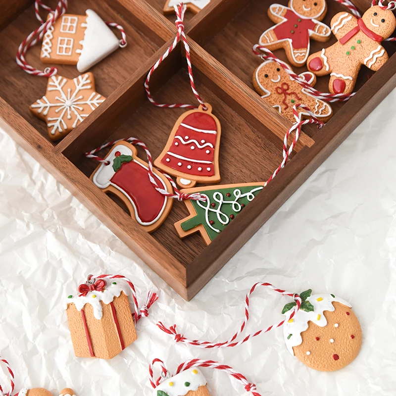 4pcs/set Christmas Resin Ornam - Home Fragrance Gingerbread review and price