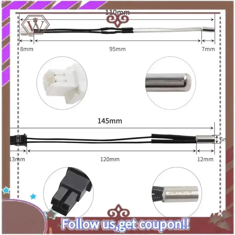 ABBG-For Prusa I3 MK4 الطارد كتلة تسخين الألومنيوم + قضيب تسخين + سلك حراري ملحقات طابعة ثلاثية الأبعاد