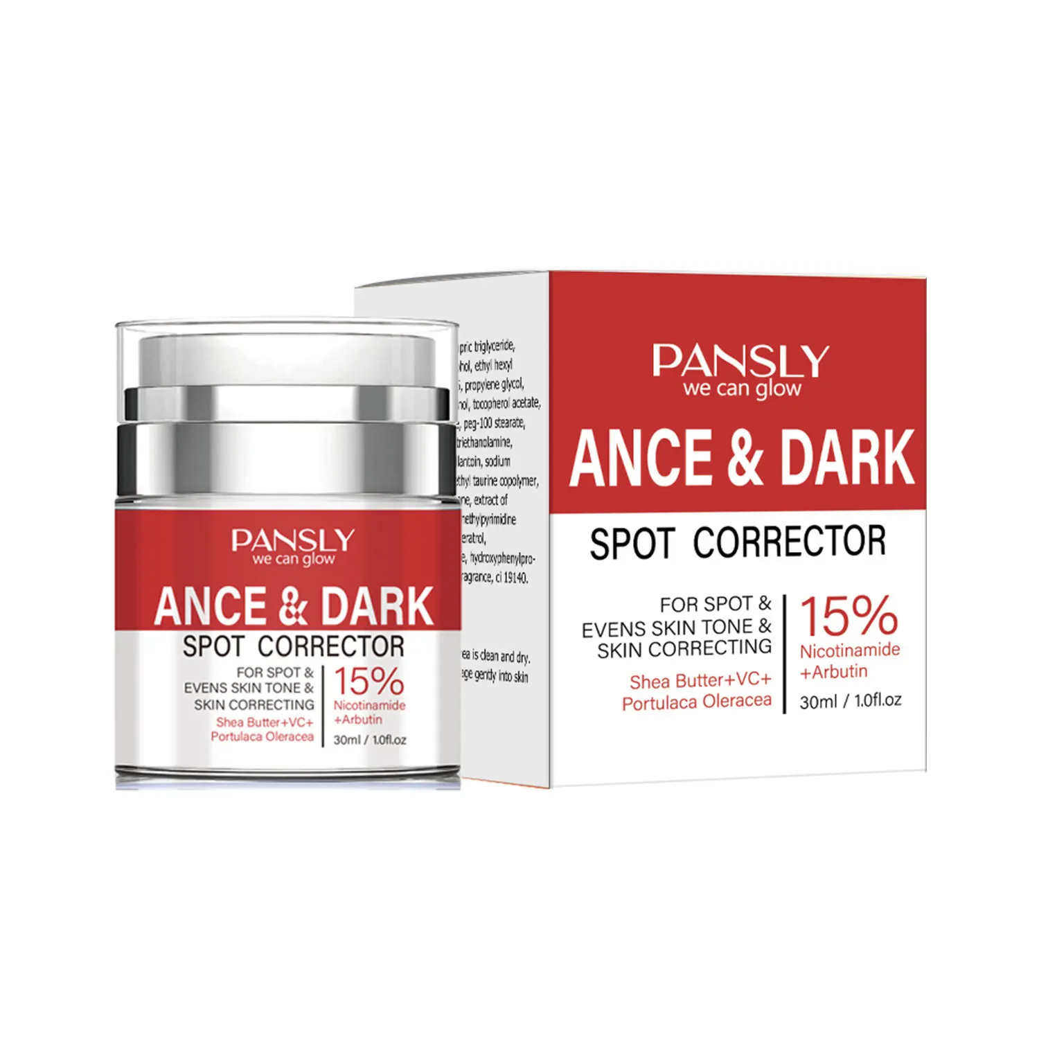 15% VC Anti-acne Niacinamide Black Spot Cream Poriënreinigende Anti-acne Crème Gezichtszwarmende Crème