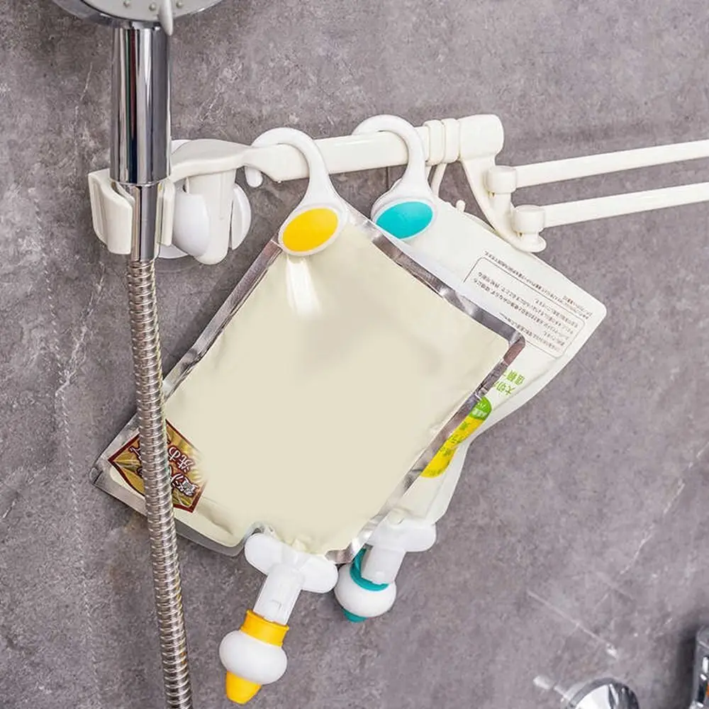 Silicone Bagged Liquid Control Squeezer Upside Down Japanese Style Shampoo Dispensing Pouch Squeezer Labor Saving