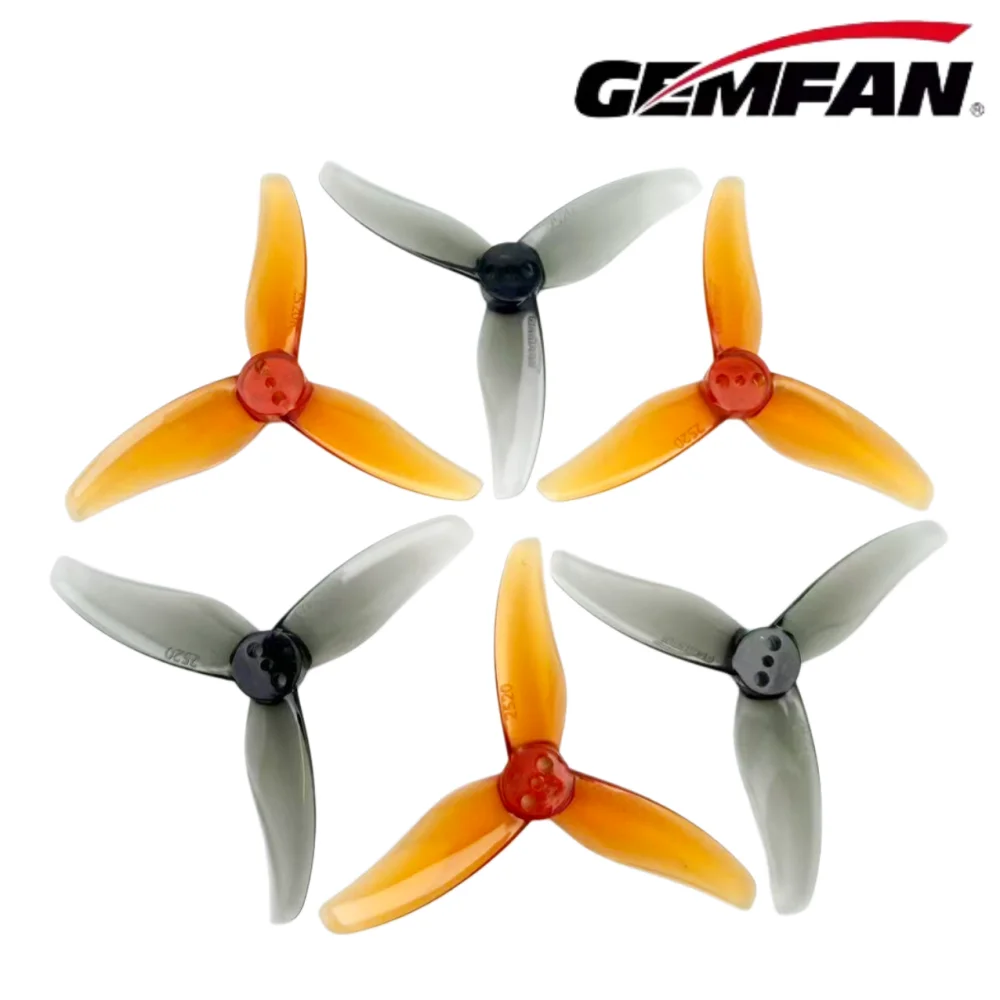 4Pairs Gemfan Hurricane 2520 2.5X2X3 3-Blade PC Propeller 4CW 4CCW for FPV Freestyle 2.5inch Drone 1106 1404