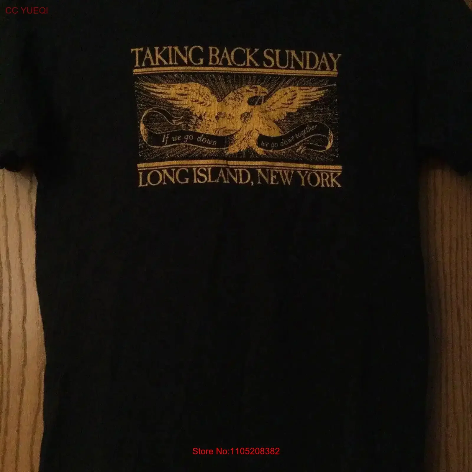 Taking Back Sunday Long Island New York Black T Shirt S Fruit Of The Loom vintage Washed Top For Everyday Wear Stylish fashion