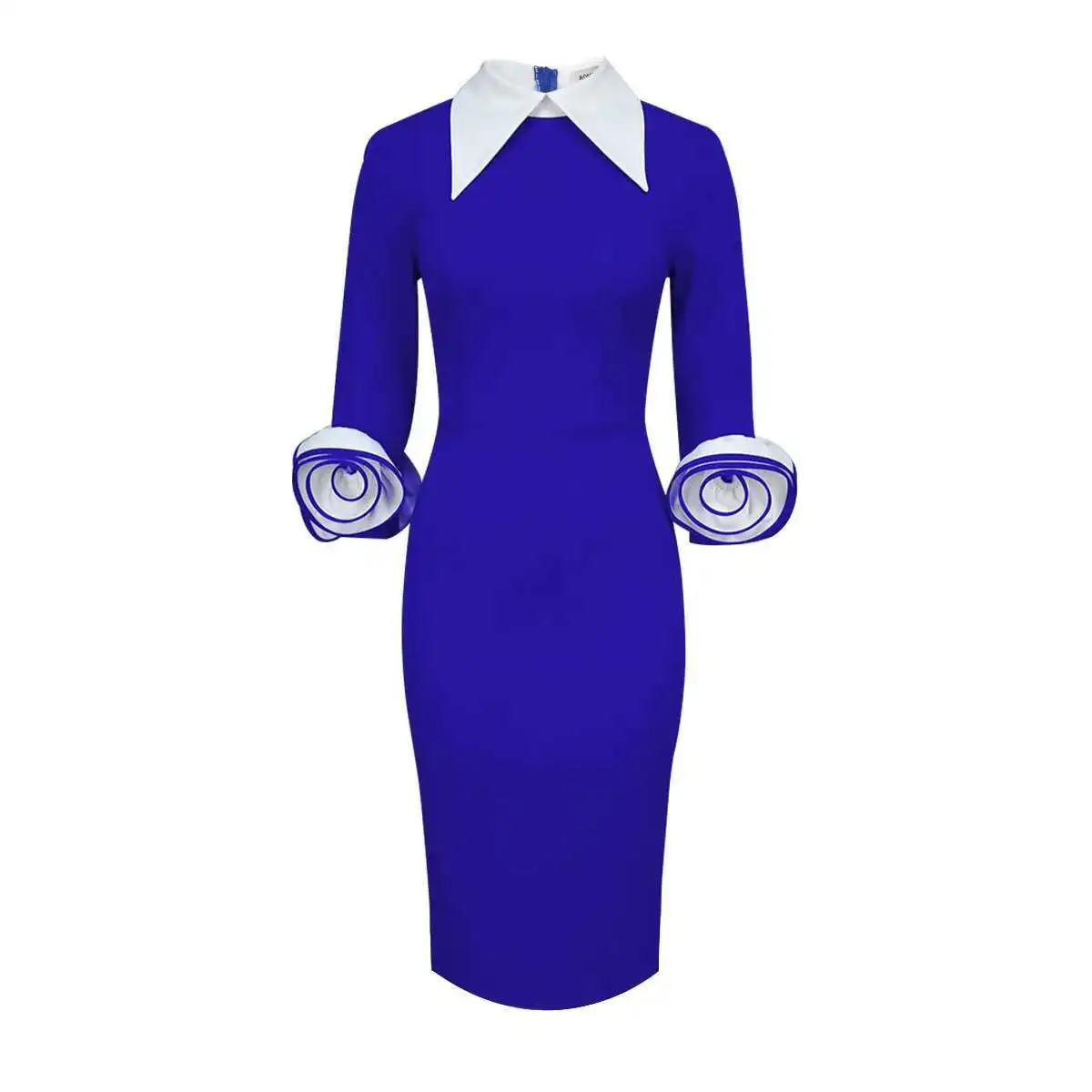 كتلة Am050125color بدوره إلى أسفل طوق فستان بكم طويل ثلاثية الأبعاد الأزهار حفلة Bodycon فستان 2025 فستان صيفي رداء Vestido النساء