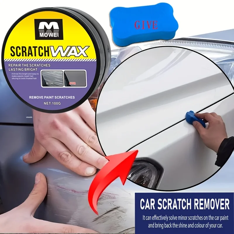 Car Scratch Repair Cream - Clay Based Car Paint Scratch Repair, Color Match, Restores Shine & Gloss, Car Scratch Remover