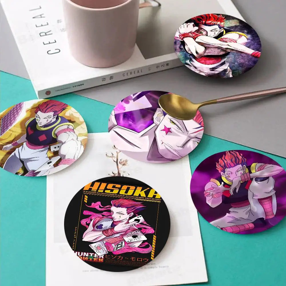 

Hunter X Hunter Hisoka Wooden Coaster Coffee Teacup Decoration Coffee Shop Beverage Shop Family Restaurant Cafe Decoration