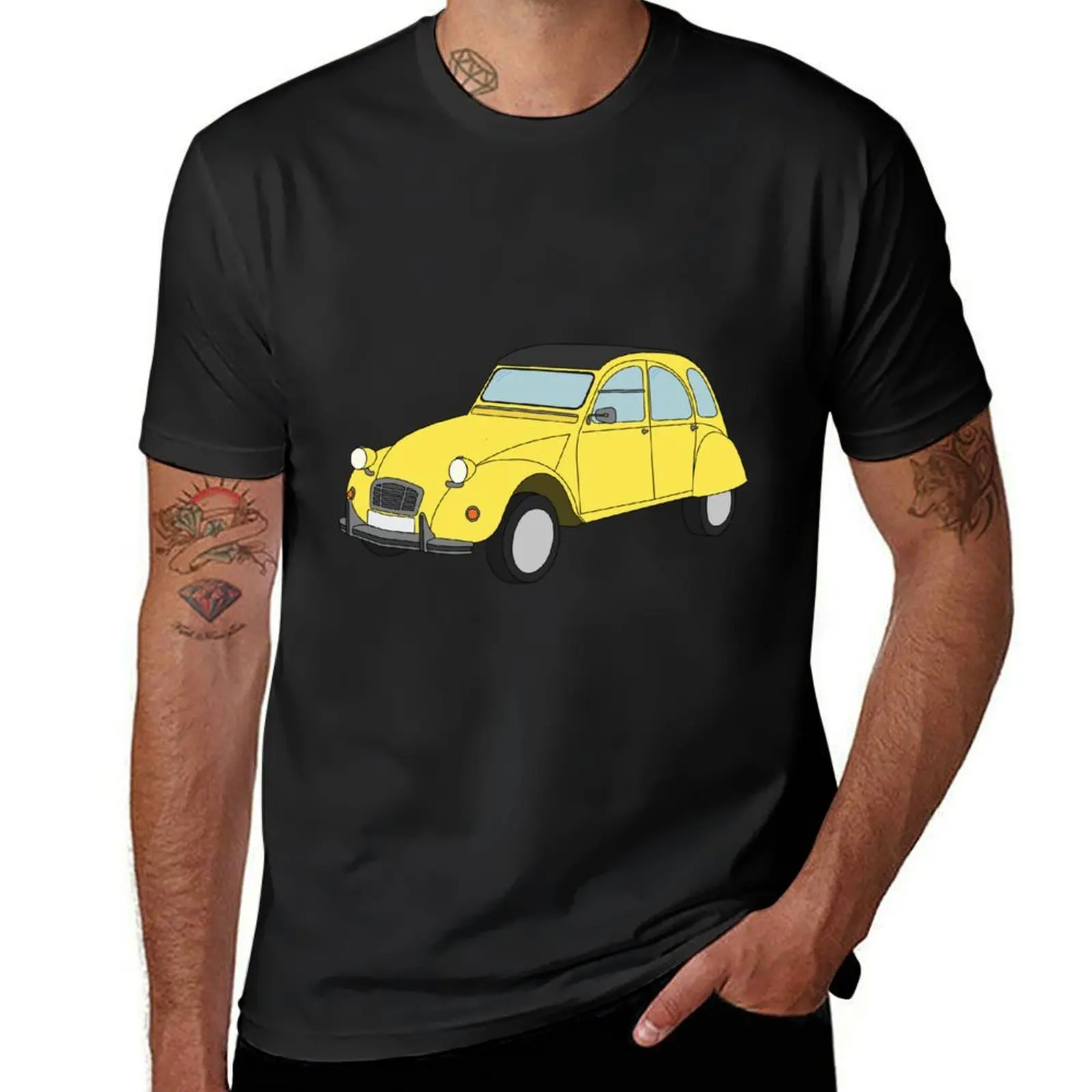 

Citroen 2CV T-Shirt summer tops Short sleeve tee anime figures Funny t-shirts t shirts for men pack