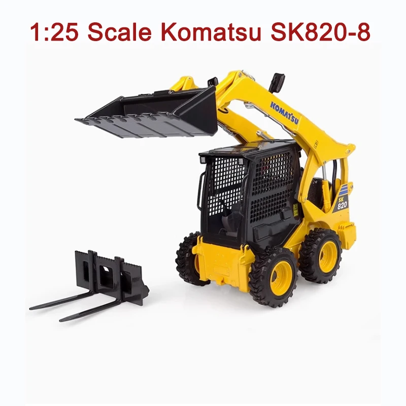 

UH Diecast 1:25 Scale Komatsu SK820-8 Wheel Slip Loader Alloy Forklift Truck Model Finished Simulation Collection Gift Display