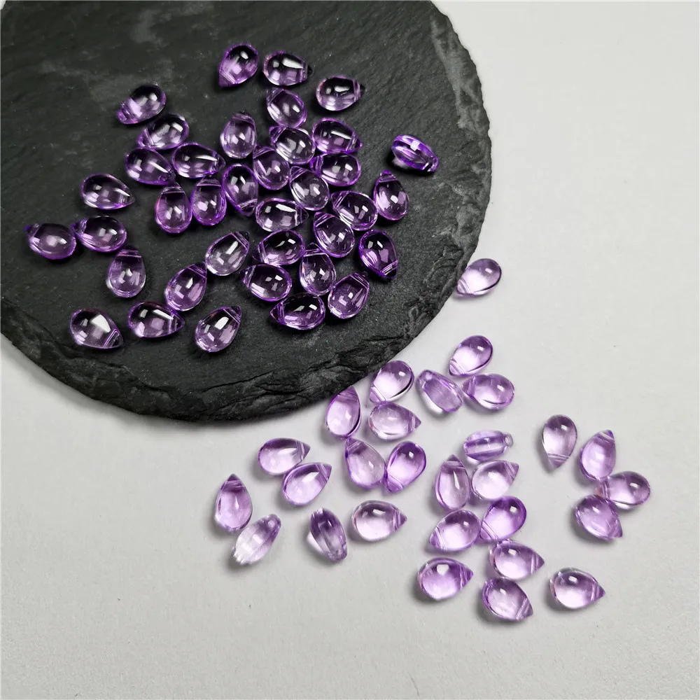 30 Stück Farbverlauf 6 x 9 mm Wassertropfenform Perlen tschechische Glasperlen für Schmuckherstellung DIY handgefertigte Haarnadel Bastelzubehör – Detail 6
