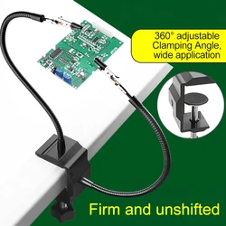 Two Claw Soldering Station Soldering Iron Bracket Bench Clamp Work Station Welding Rework Repair Holder Tool DIY Auxiliary Clamp