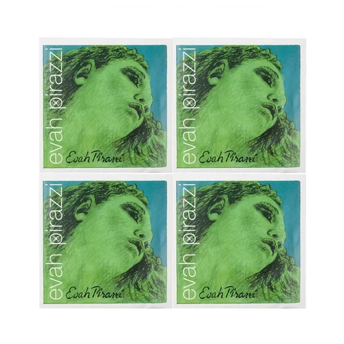 Imagen 2 del producto Juego de cuerdas para violín Evah Pirazzi 4/4, acero plateado, calibre medio, extremo de bola de acero, violín E Corda, diseño alemán