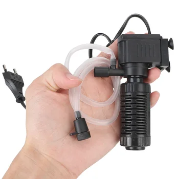 Oxygenatie Dompelpompen Filtratie Waterzuiveraar voor Aquarium Fish Tank 3 in 1 Filter Mini Fish Tank Filter