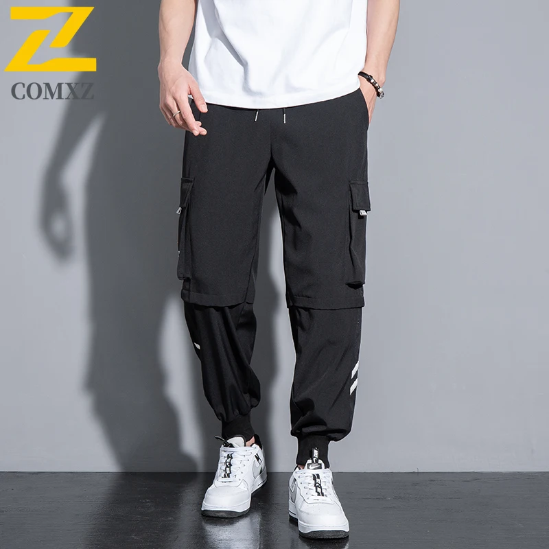 Man Cargo Pants New Trend Casual Exercise Training Running Sweatpants Outdoor Mountain Adventure Lightweight Brand Trousers