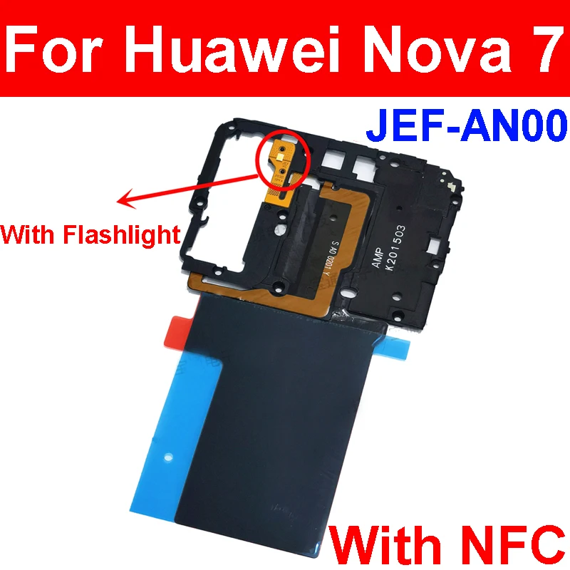 Motherboard Cover For Huawei Nova 7 7Pro 7i 7SE Youth 5G 8 8SE 8Pro Back Mainboard Antenna Frame Cover  with NFC Repair Parts