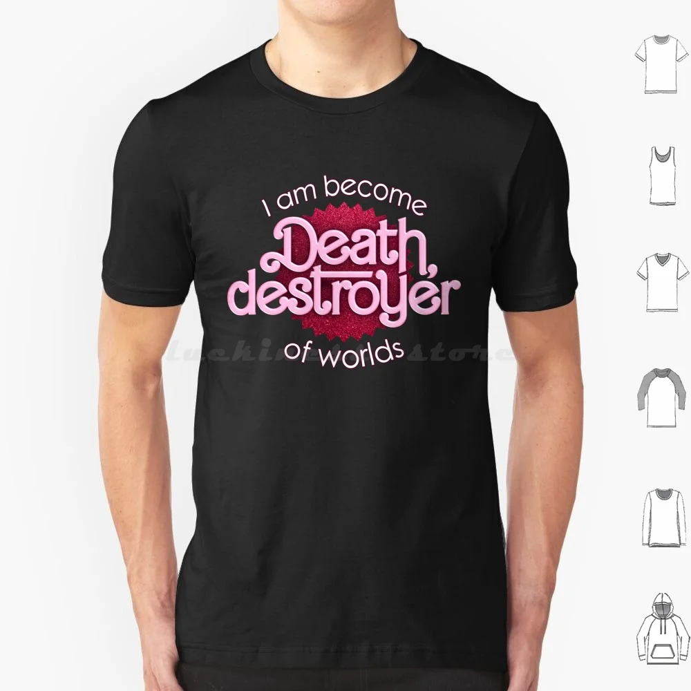 Barbenheimer I Am Become Death , Destroyer Of Worlds Parody T Shirt Men Women Kids 6Xl Weird Funny Snazzy Seagull Snazzyseagull