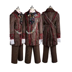 Alice Johnny Depp Mad Cosplay Hatter Costume Adult Men Halloween Carnival Jacket Pants Tie Costume Suit
