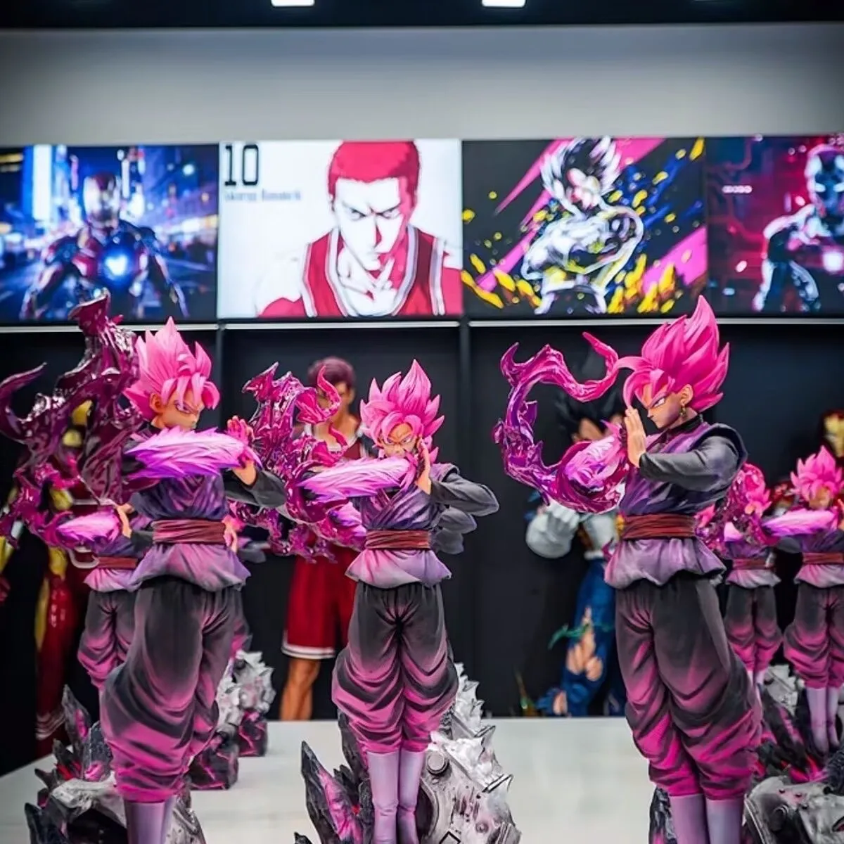 En Stock, Figura de Son Goku de 38 cm, Color Rosa Flor de Durazno, Anime Dragon Ball, Decoración de Escritorio GK, el Mejor Regalo de Cumpleaños para Niños