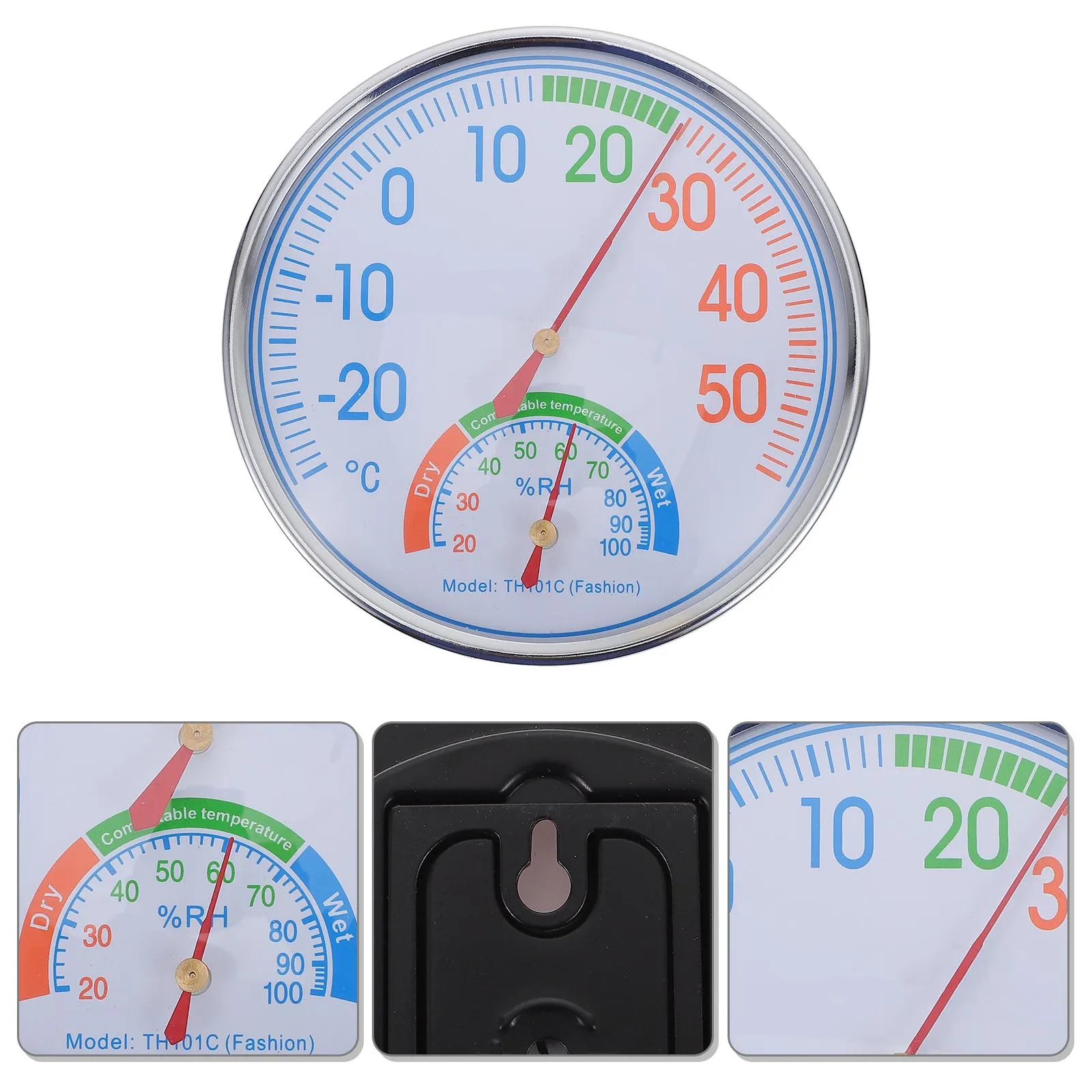 

Humidity Hygrometer Outdoor Indoor Thermometers Number Temperature Gauge for House Office