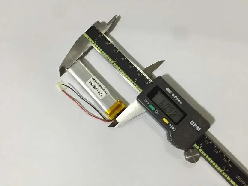 بوليمر الليثيوم 3.7 فولت القدرة الكاملة الجديدة 701760   1000MAH MP4 / المعدات / راديو صغير خلية ليثيوم أيون قابلة للشحن