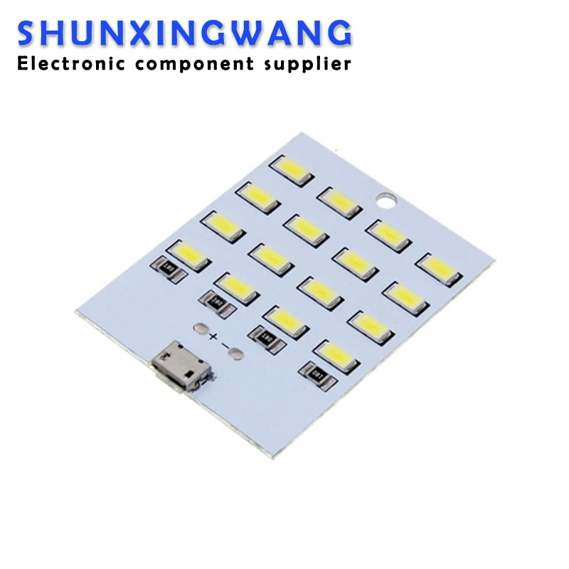 high quality 5730 smd 5V 430mA~470mA White Mirco Usb 5730 LED lighting panel USB mobile light Emergency light night light