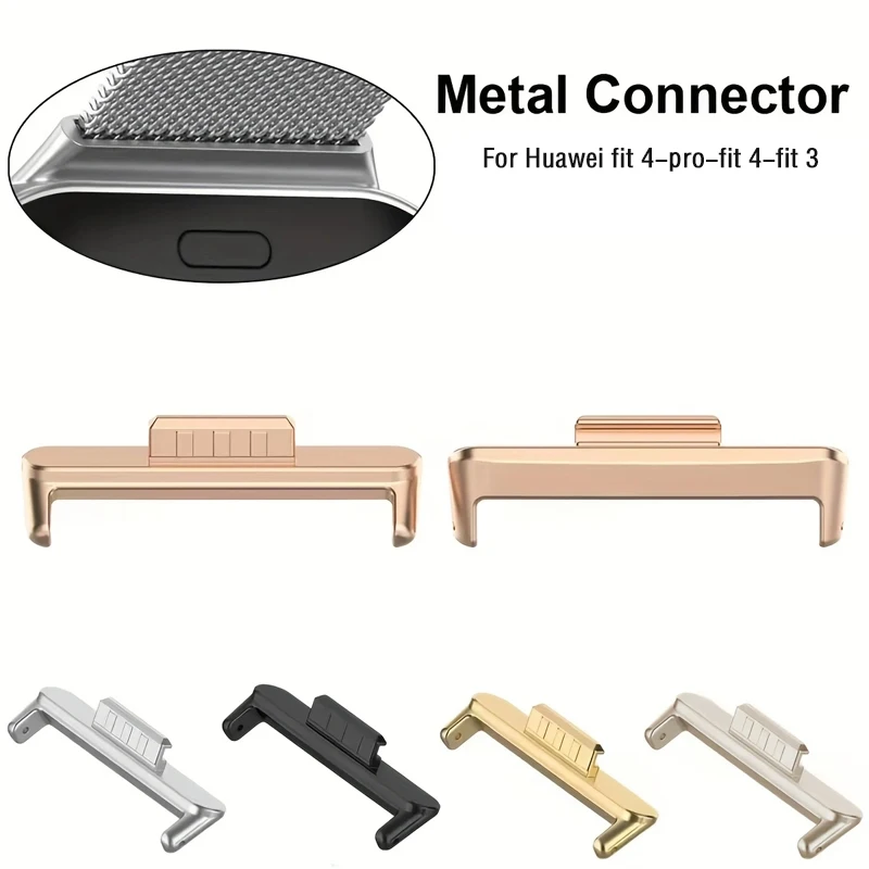 2pcs Adapter For Huawei Watch Fit 4 Pro Strap Metal Stainless Steel 20mm Band Width Connector for huawei Fit 4 Fit 3 Accessories