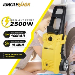 JUNGLEFLASH 2000W 160Bar High Pressure Washer Water Jet Self Priming Portable Car Washer Pump Sprayer Water Pump Washing Machine