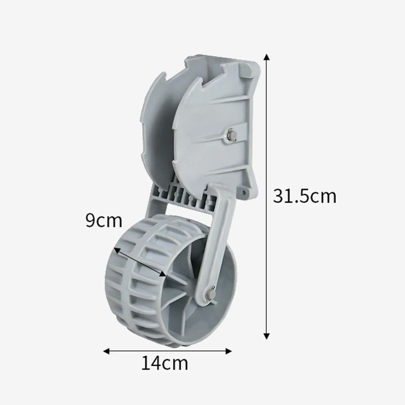 Durable Engineering Plastics Inflatable Boat Launching Wheels Removable Collapsible Dinghy Transport for Rubber Kayak Fishing