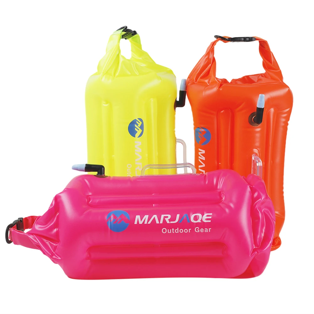 20L Tow Float Dry Bag con Storage Room borsa impermeabile gonfiabile galleggiante Swim Safety Float Swim boa per canottaggio pesca campeggio