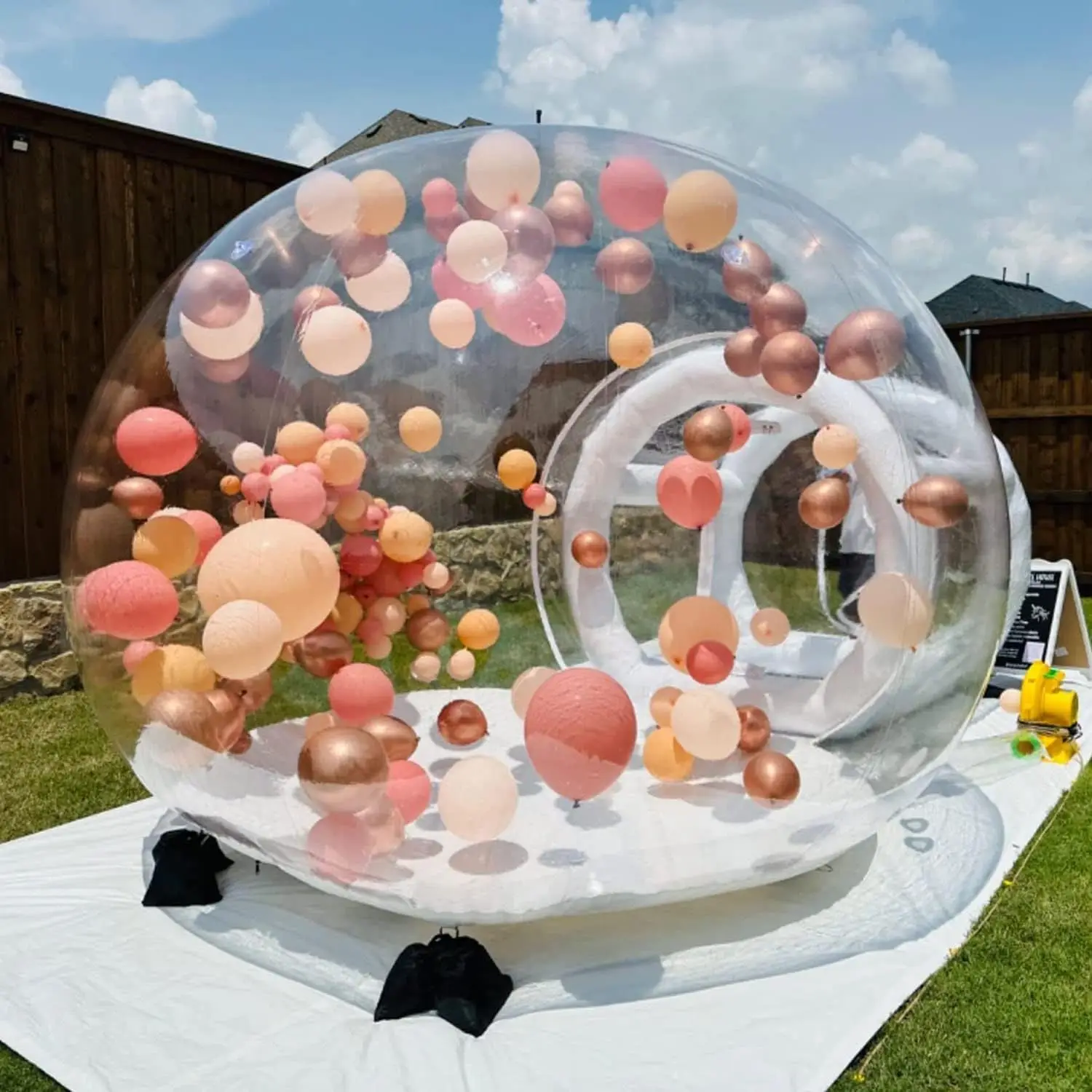 

Balloon Inflatable Bubble House With Tent Transparent Dome For Kids Party For Camping PVC 2024 Newly