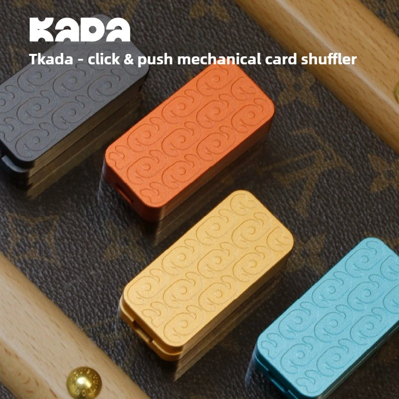 KADA EDC سبائك الألومنيوم الميكانيكية المباشرة دفع كثيف الفقرة الإصبع دفع بطاقة الضغط لعبة سطح المكتب