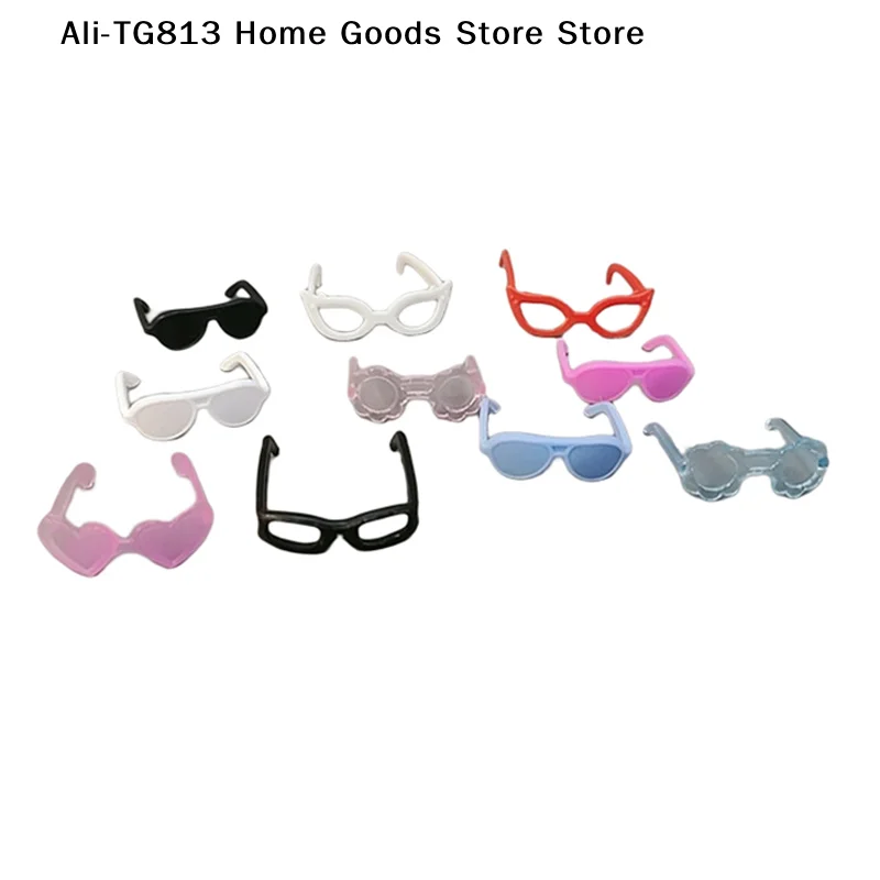 

[TG813]20pcs Dolls Accessories Mini Plastic Glasses For High Dolls For Dolls House Kids Toy Party Glasses