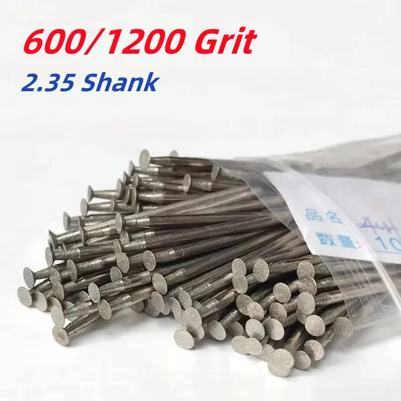2.35mm Shank H-needle Bowl Shaped Electroplated Burr Grinding Engraving Bit For Dremel Rotary Tools