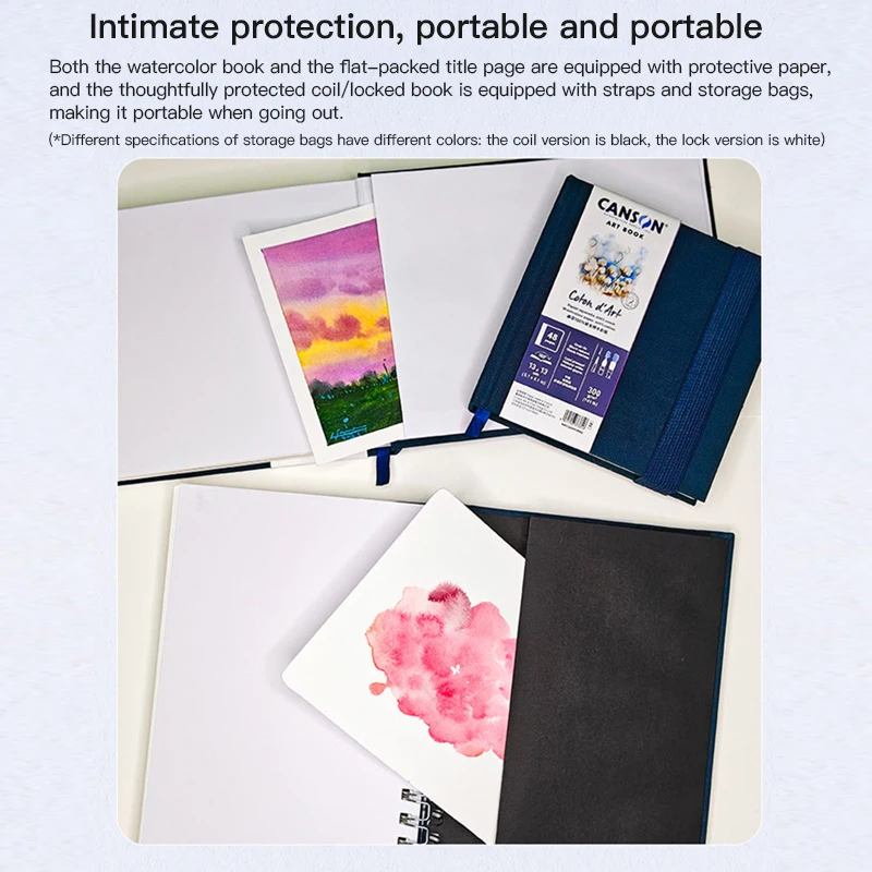 Square Watercolor Book Medium Coarse Grain 300g Travel Sketchbook Water Color Paper For Student Artist Draw Watercolor Supplies view 5