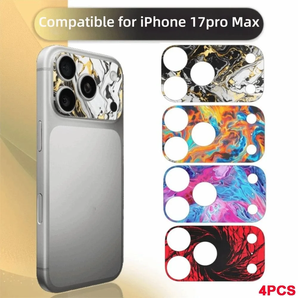 

4PCS Full Cover Lens Protector Anti Scratch Matte Frosted Back Camera Protective Film for iPhone 17 Pro Max 17Pro
