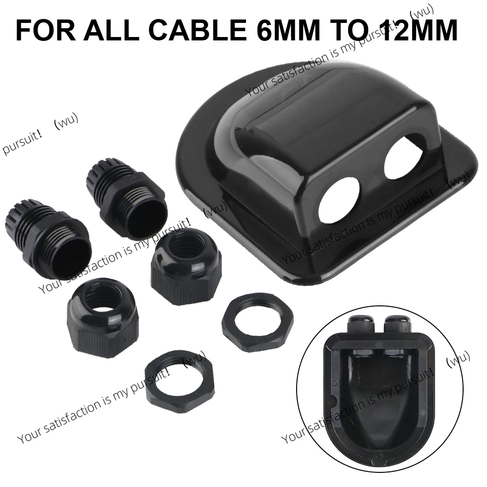 سقف سلك دخول قافلة الشمسية صندوق وصلات السيارة كابل موصل حامل RV يخت قافلة الملحقات كابل دخول صندوق الغدة