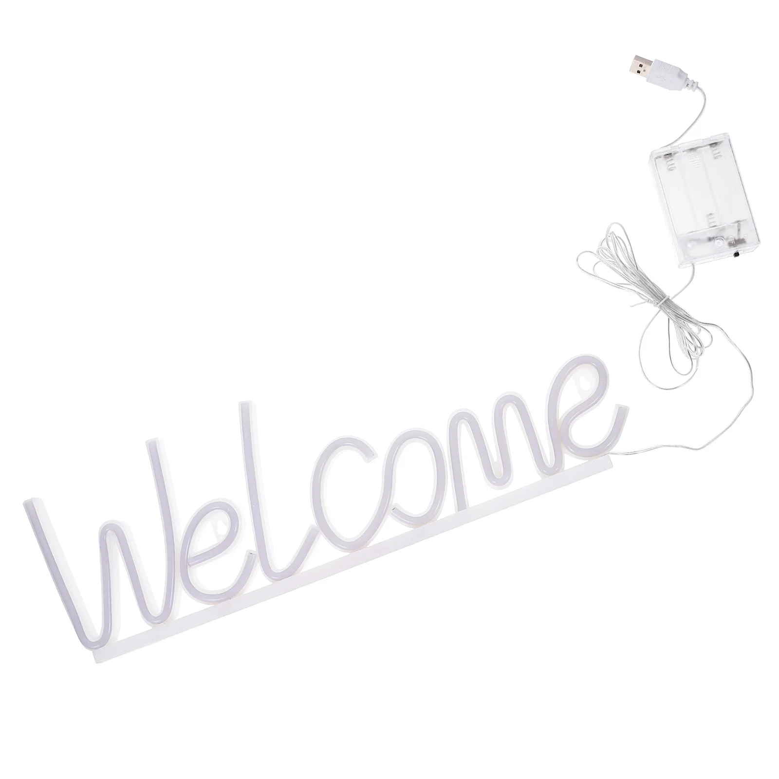 LED Neon Welcome Sign Decorative Light Party Home Bar Display Welcome Neon Lamp Bar Lamp Decor Small Night Light