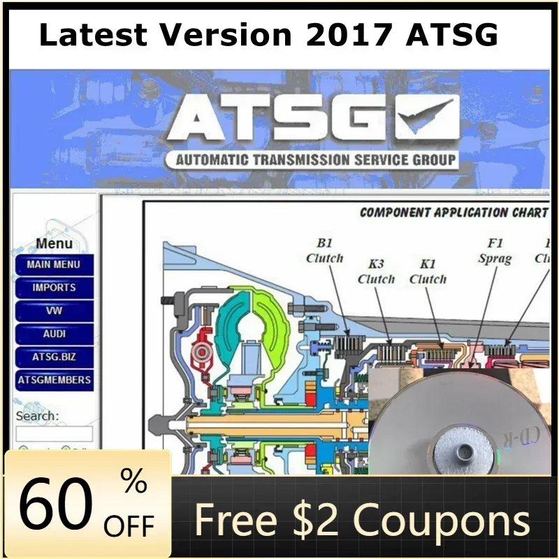 2024 Hot Sale Auto Repair Software ATSG 2017(Automatic Transmissions Service Group Repair Information)Repair Manual Software