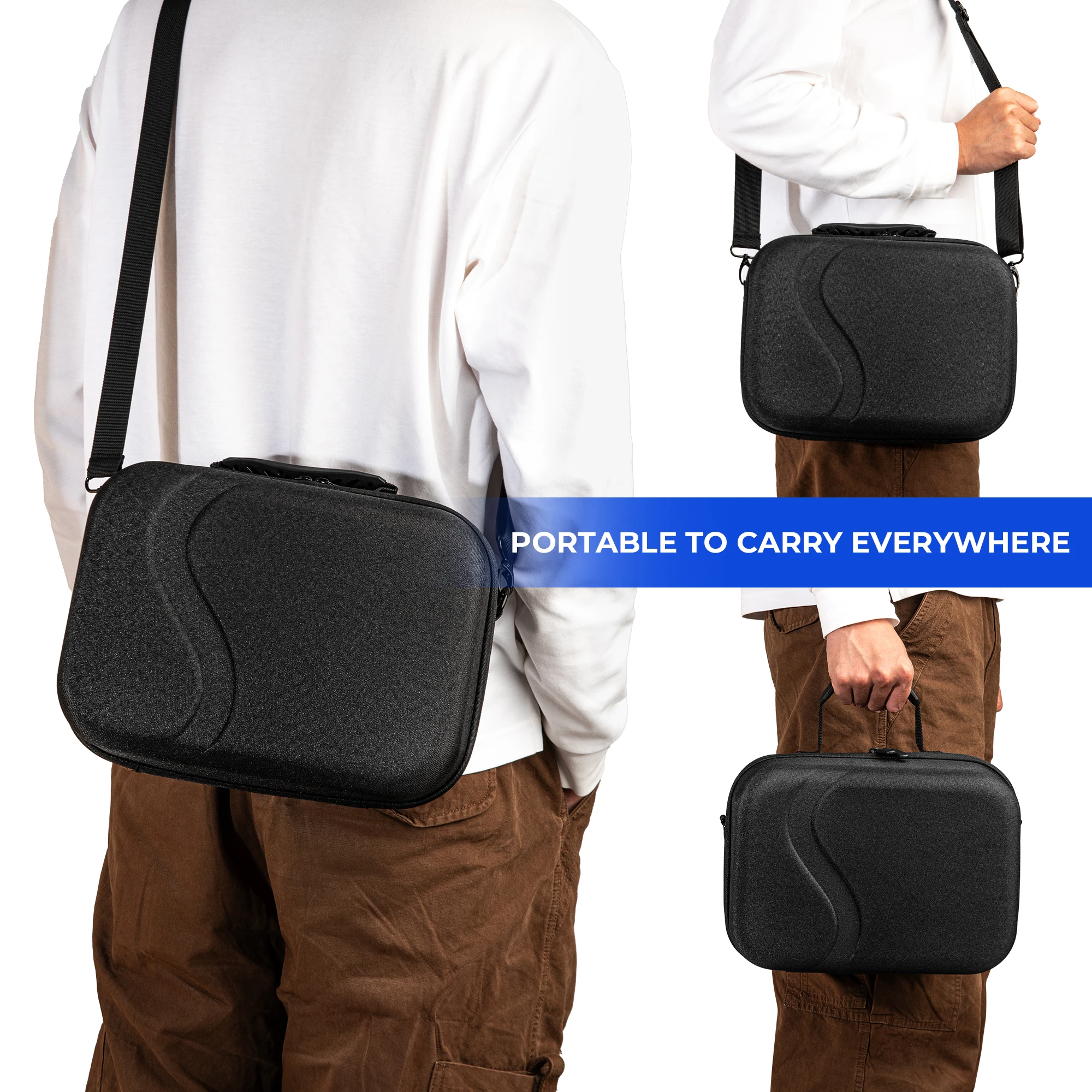 For Meta Quest 3 VR Glasses storage Case Single shoulder oblique straddle bobovr headband backpack protective bag accessories