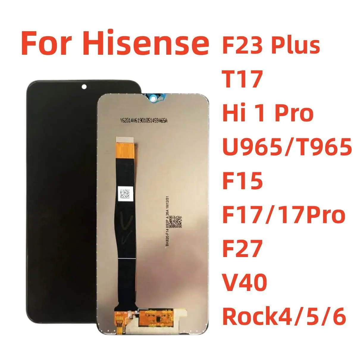 

LCD Display Original For Hisense F23Plus T17 Hi 1 Pro Rock 4 6 5 Rock V F15 F17 F27 LCD Display Touch Screen Digitizer Assembly