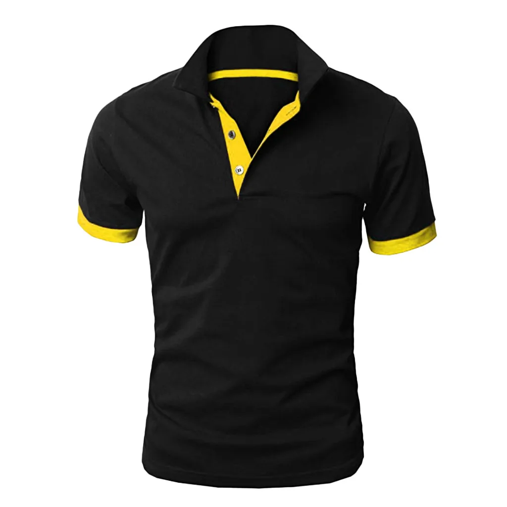 Fashion Business Casual T-shirt Breathable Golf Sportwear Short Sleeve Tops for Male New 2025 Men's Summer Solid Polo Shirt