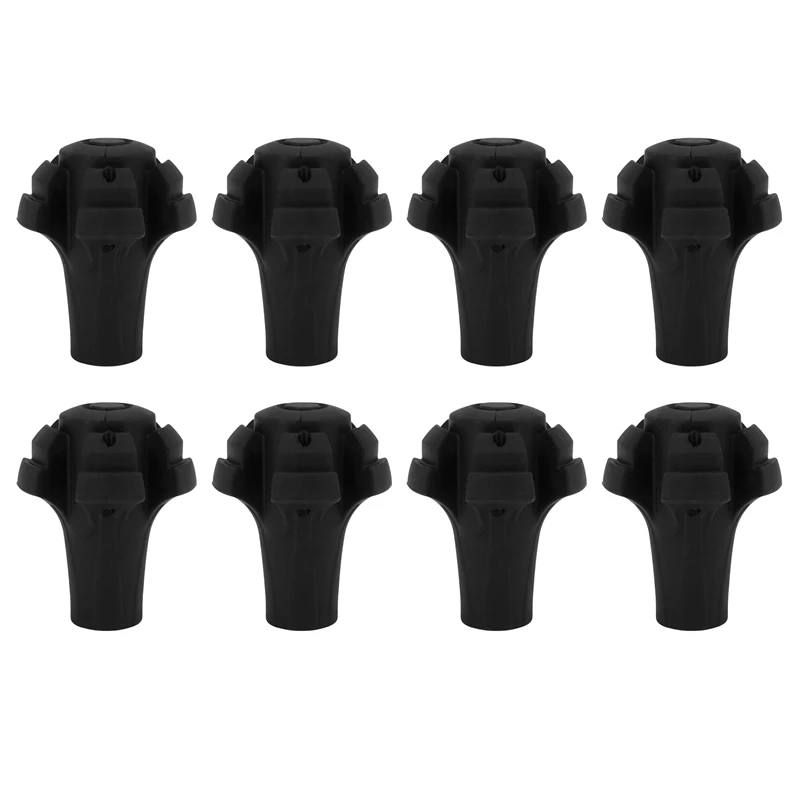 8 Pack Of Extra Durable Rubber Replacement Tips (Replacement Feet/Paws / Ferrules/Caps) For Trekking Poles