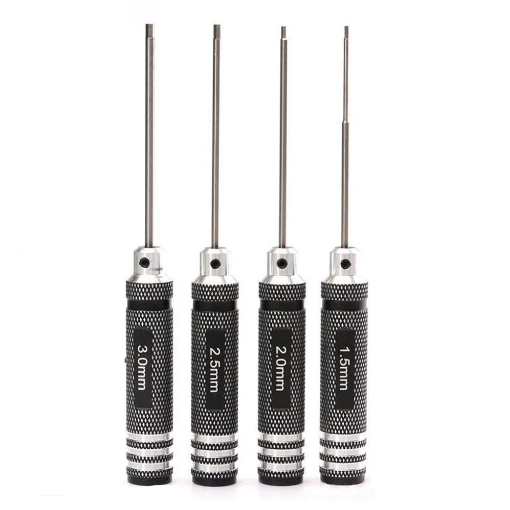 Najwyższej jakości śrubokręt sześciokątny z azotku tytanu TiNi 1 sztuka 1,5 mm/2 mm/2,5 mm/3,0 mm do helikoptera RC